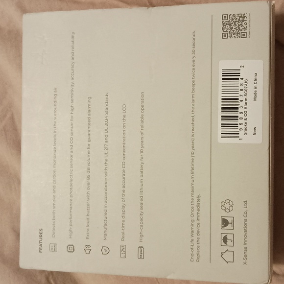 NIB X-Sense Sc007 Smoke & Carbon Monoxide Alarm - Picture 5 of 6
